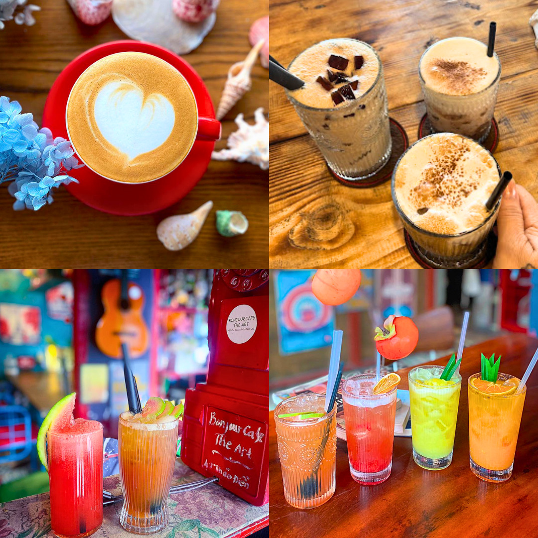 Nước uống tại Bonjour Cafe The Art