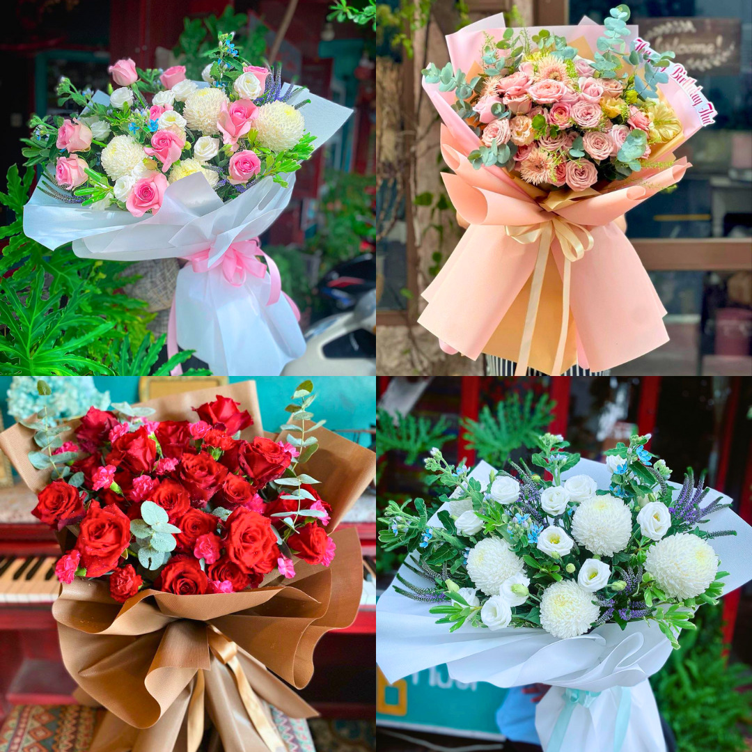 Hoa xinh mang về của Bonjour Cafe The Art