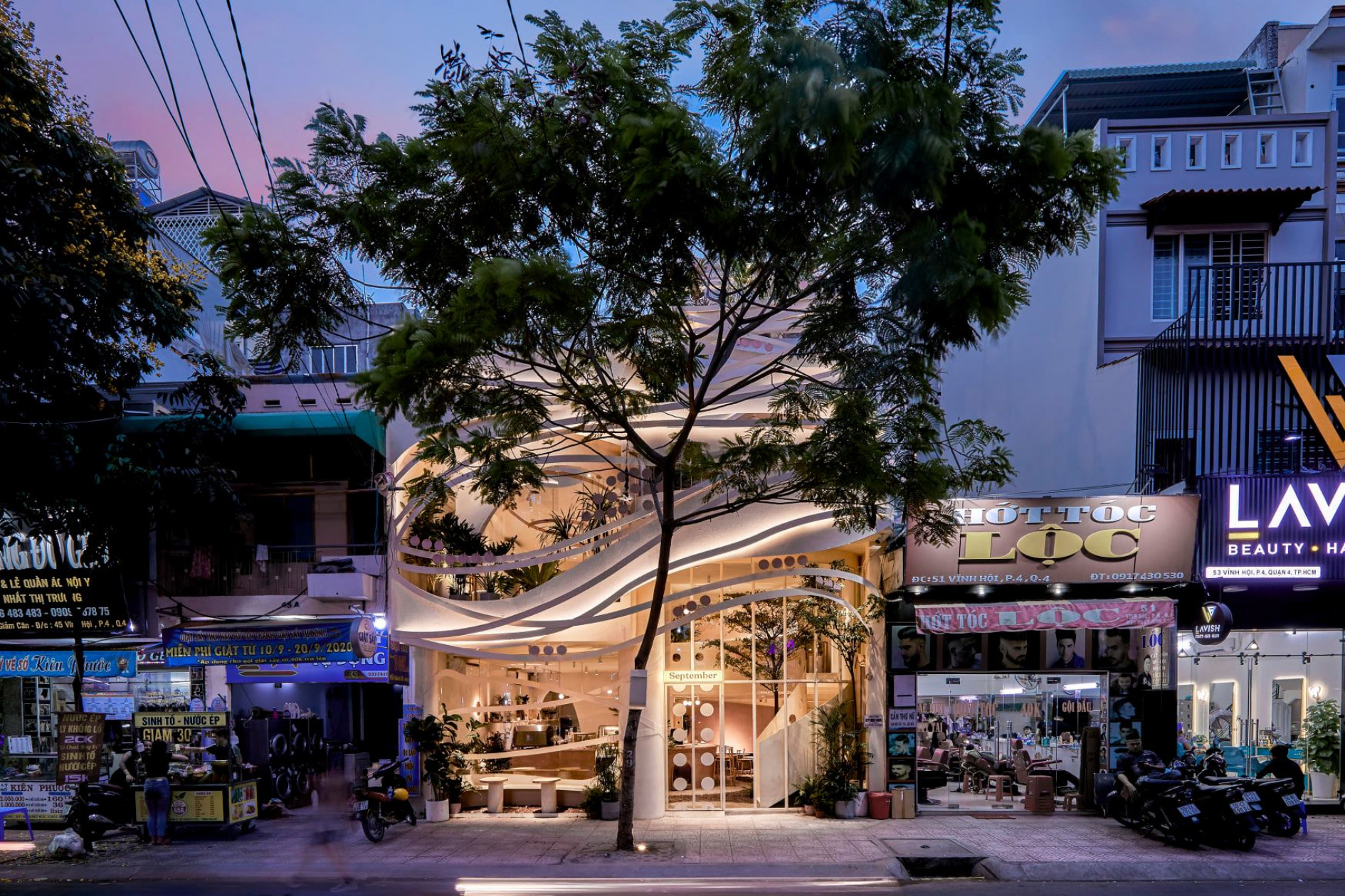 Mặt tiền quán September Cafe