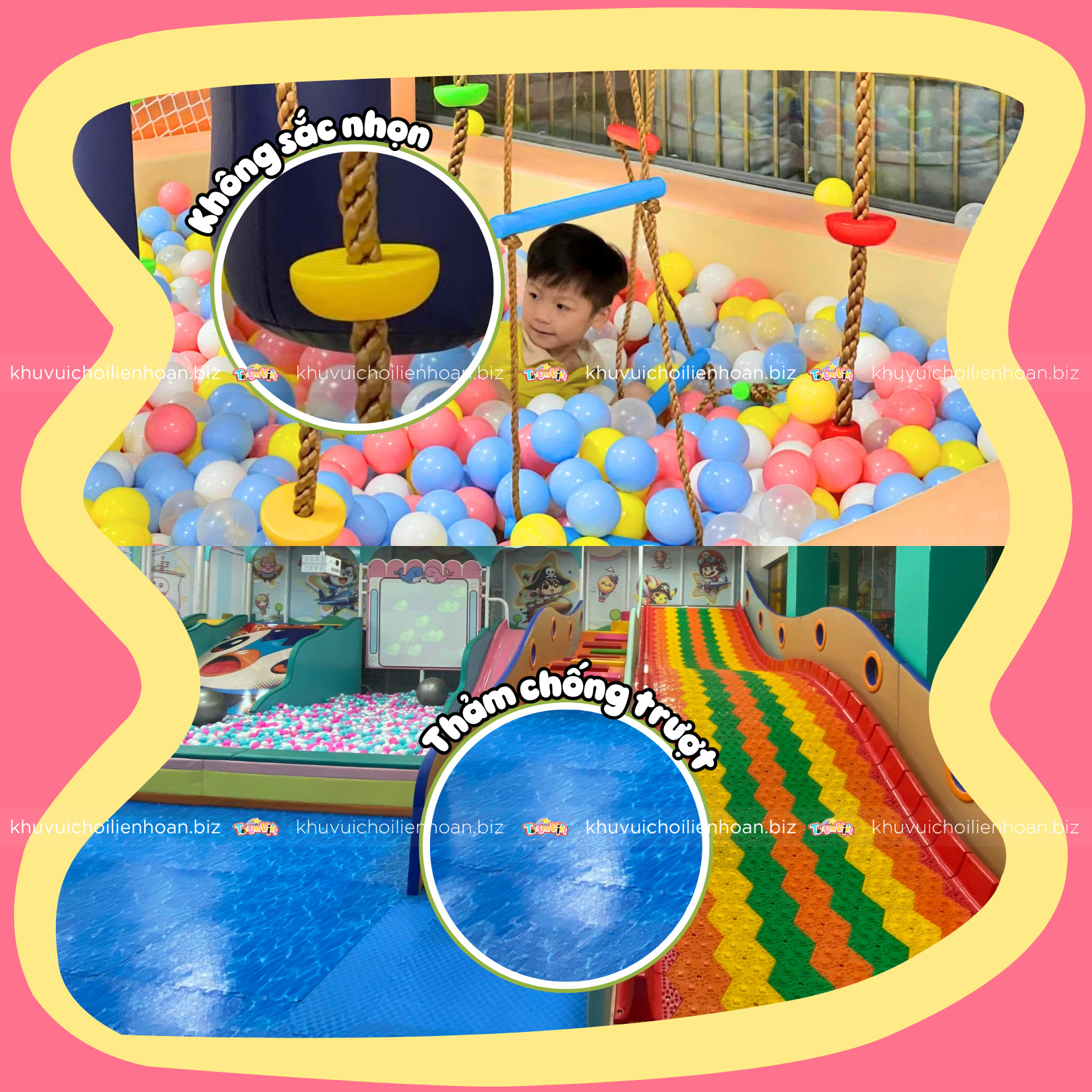 Đảm bảo an toàn cho bé trong khu vui chơi
