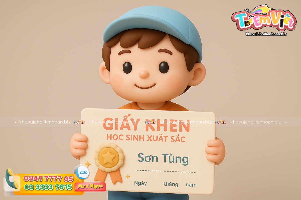 Giảm 50% giá vé cho bé có giấy khen xuất sắc