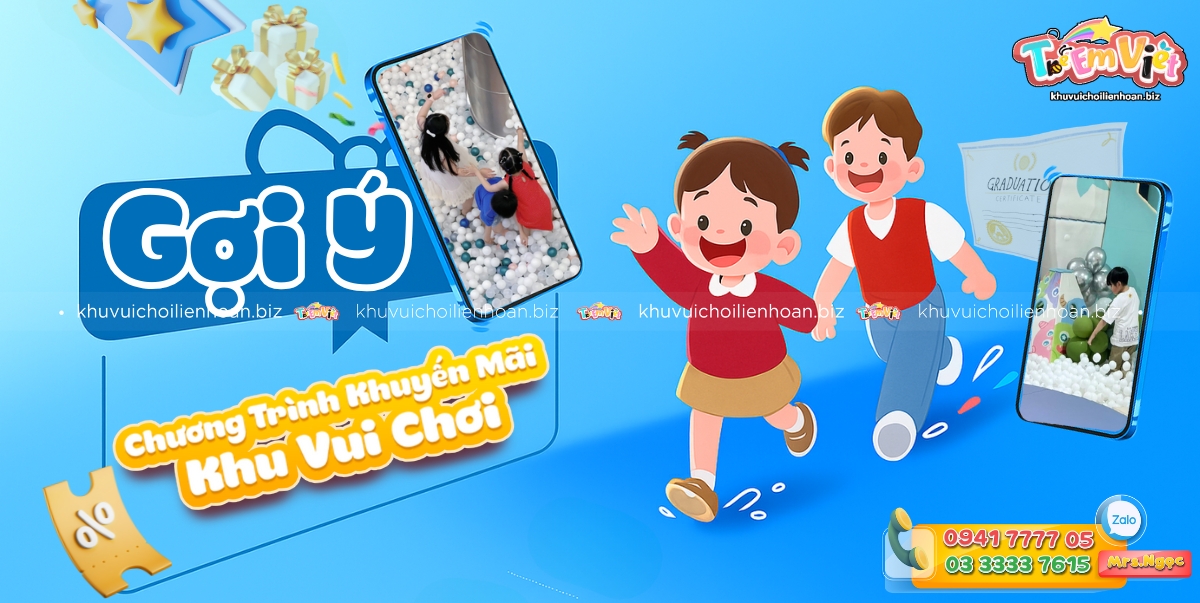 Gợi ý chương trình khuyến mãi khu vui chơi dịp hè 2025
