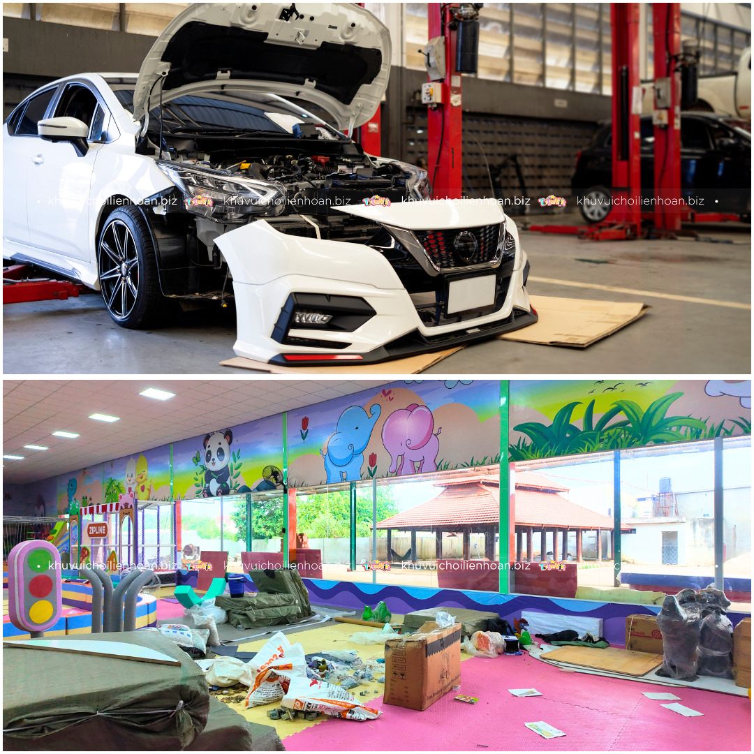 Thiết kế thi ocong khu vui chơi trẻ em cho garage ô tô