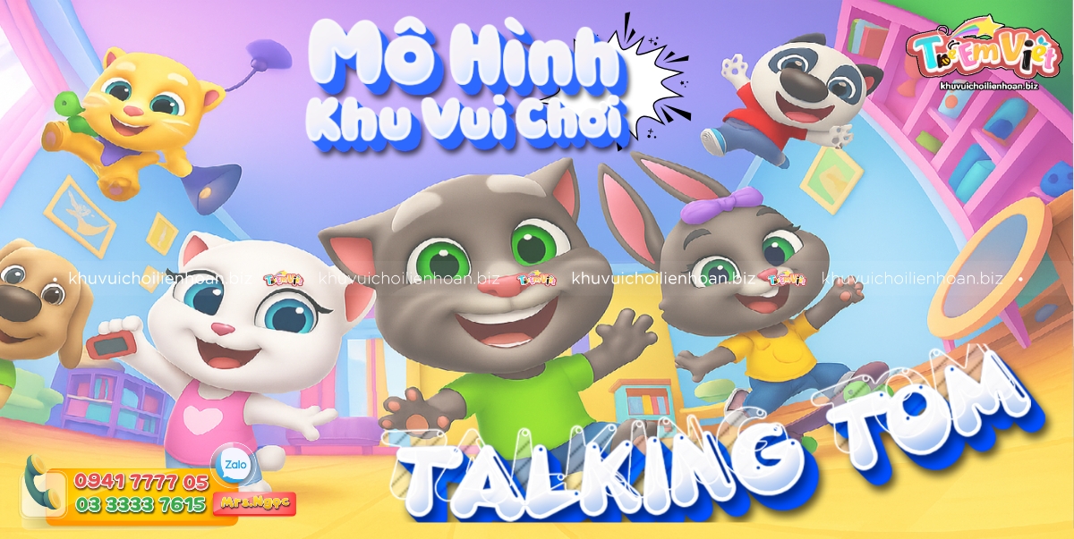 Mô hình khu vui chơi hướng nghiệp Talking Tom
