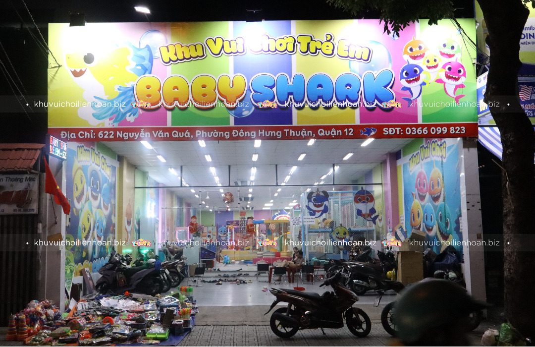 Đặt tên khu vui chơi theo chủ đề Baby Shark