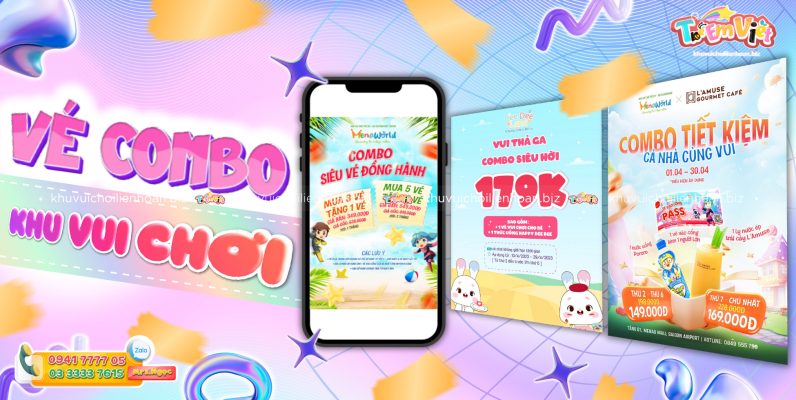Banner Vé combo khu vui chơi
