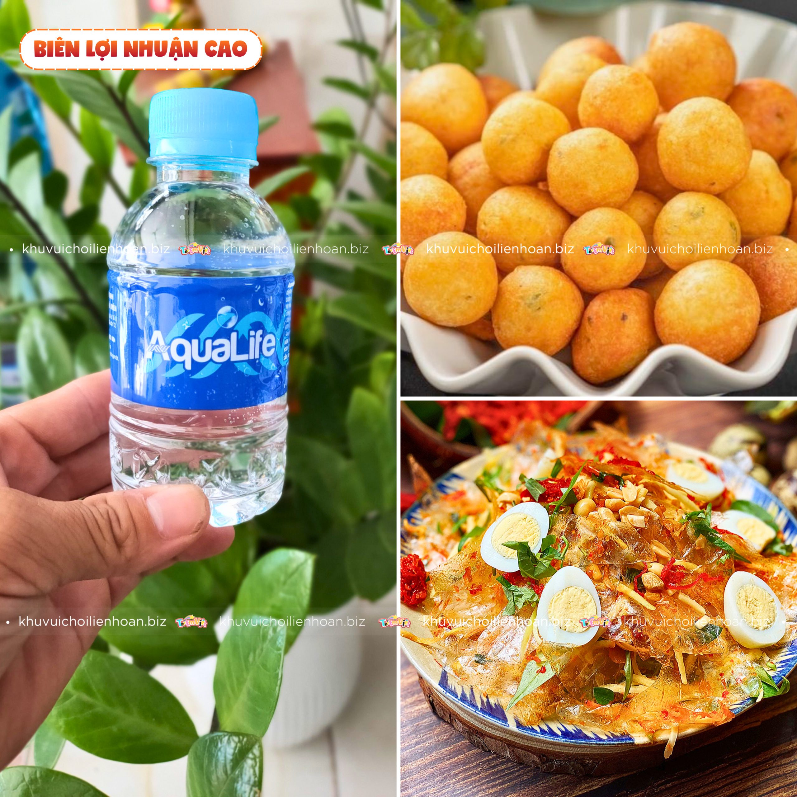 Biên lợi nhuận cao khi bán đồ ăn khu vui chơi