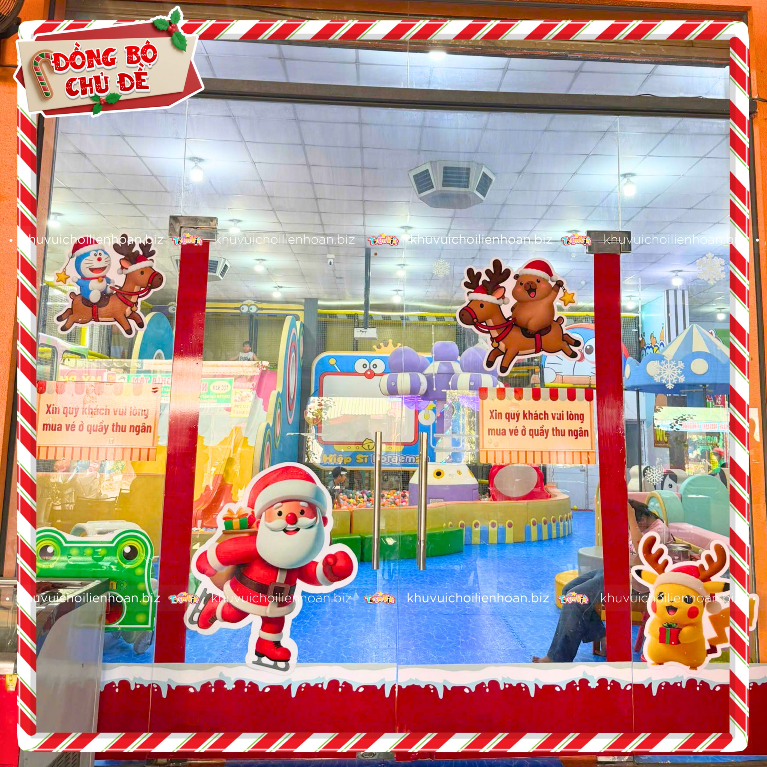 Trang trí đồng bộ chủ đề khu vui chơi