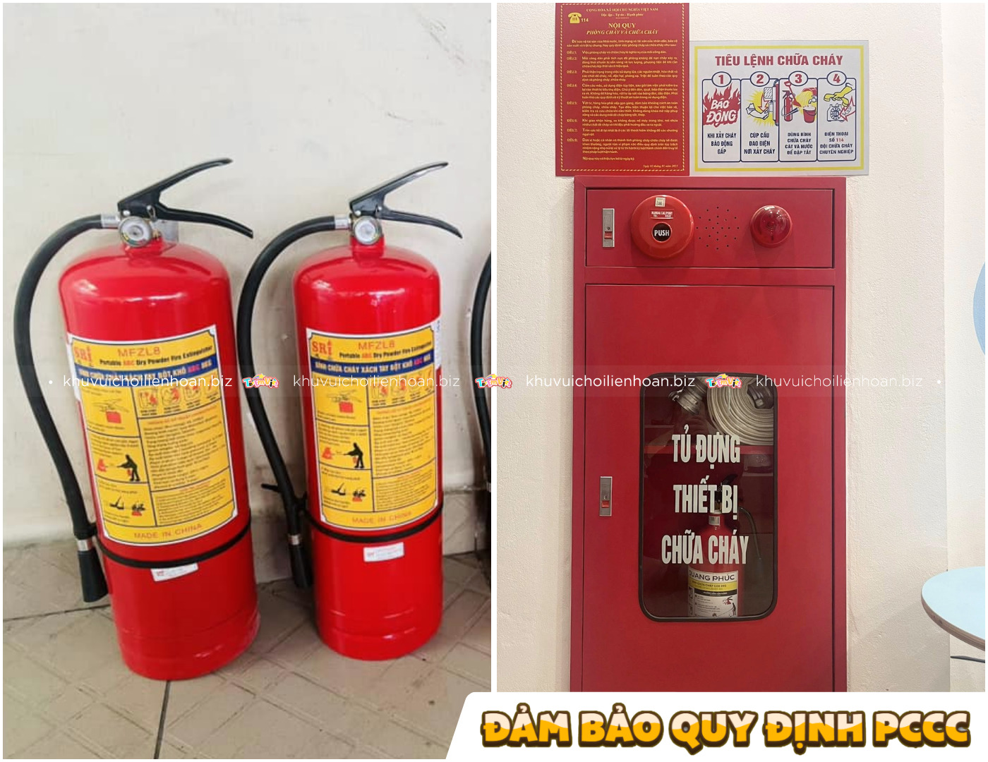 Thực hiện quy định phòng cháy chữa cháy cho khu vui chơi
