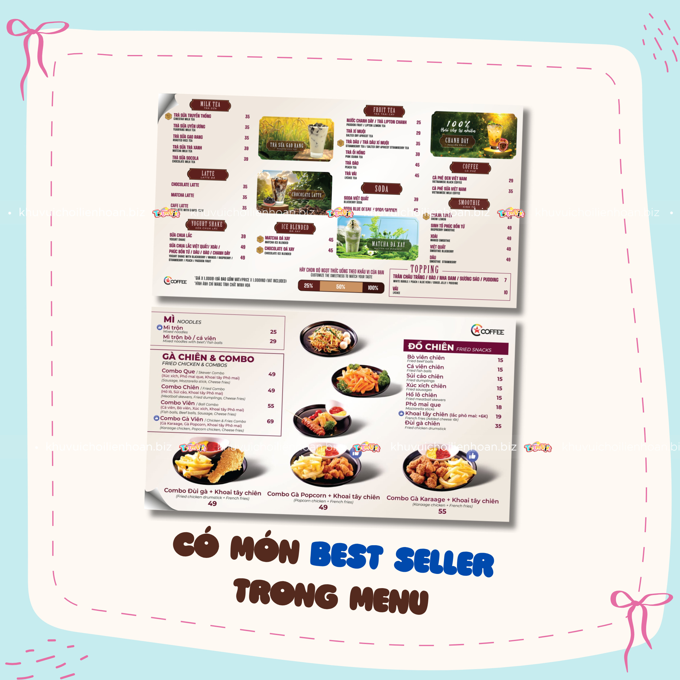 Có món best seller trong menu