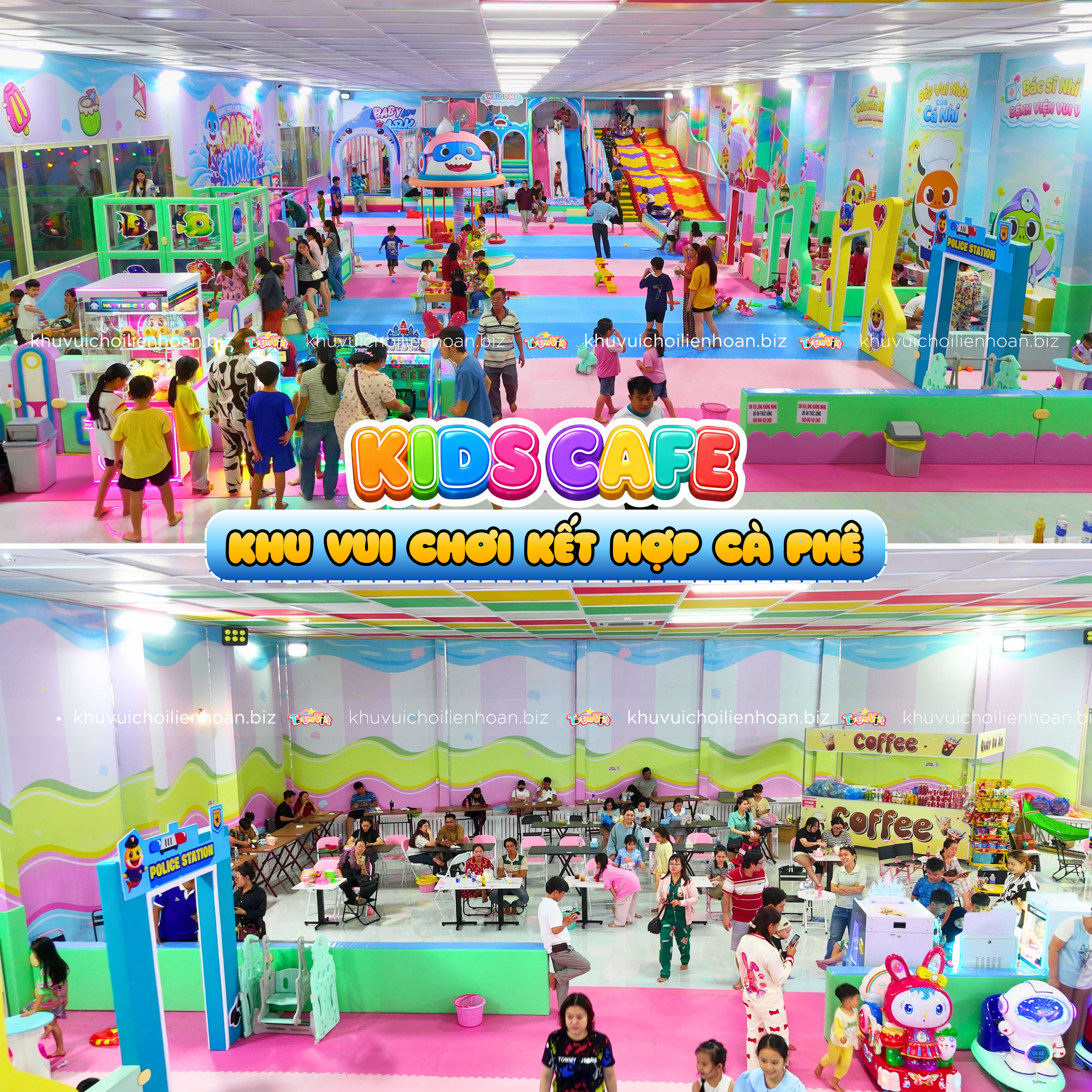 Kids cafe - mô hình khu vui chơi kết hợp cafe