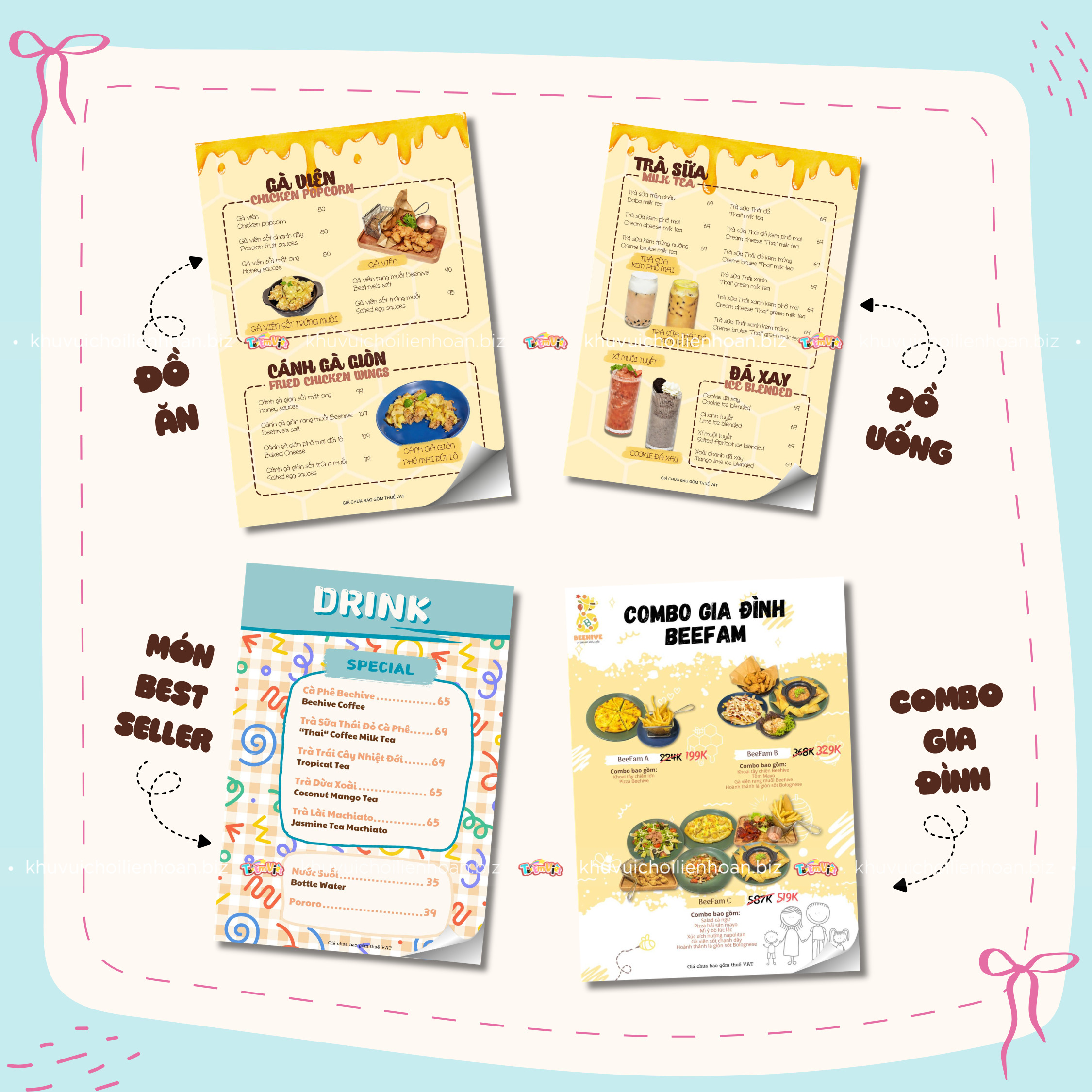 Menu kids cafe có gì