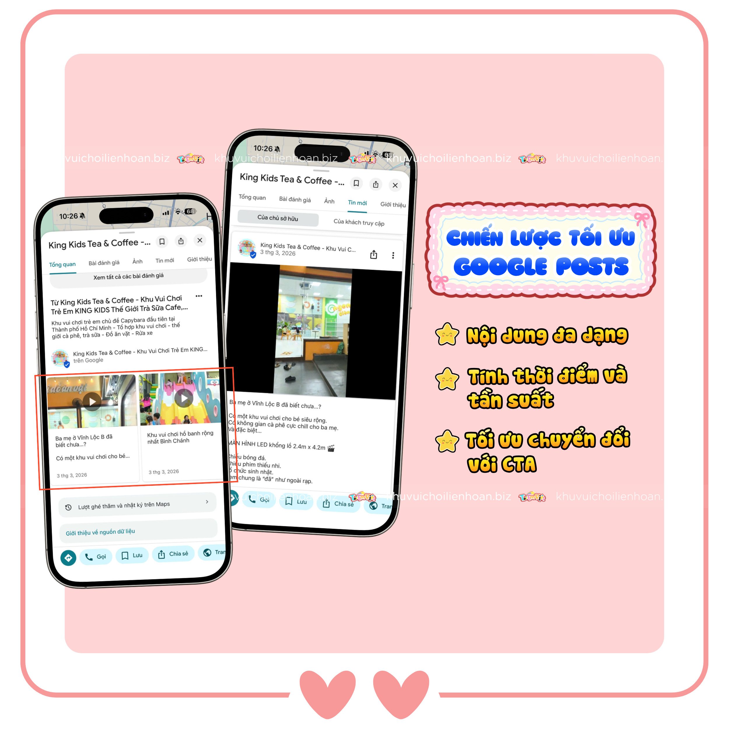 Chiến lược tối ưu Google Posts khi vận hành khu vui chơi