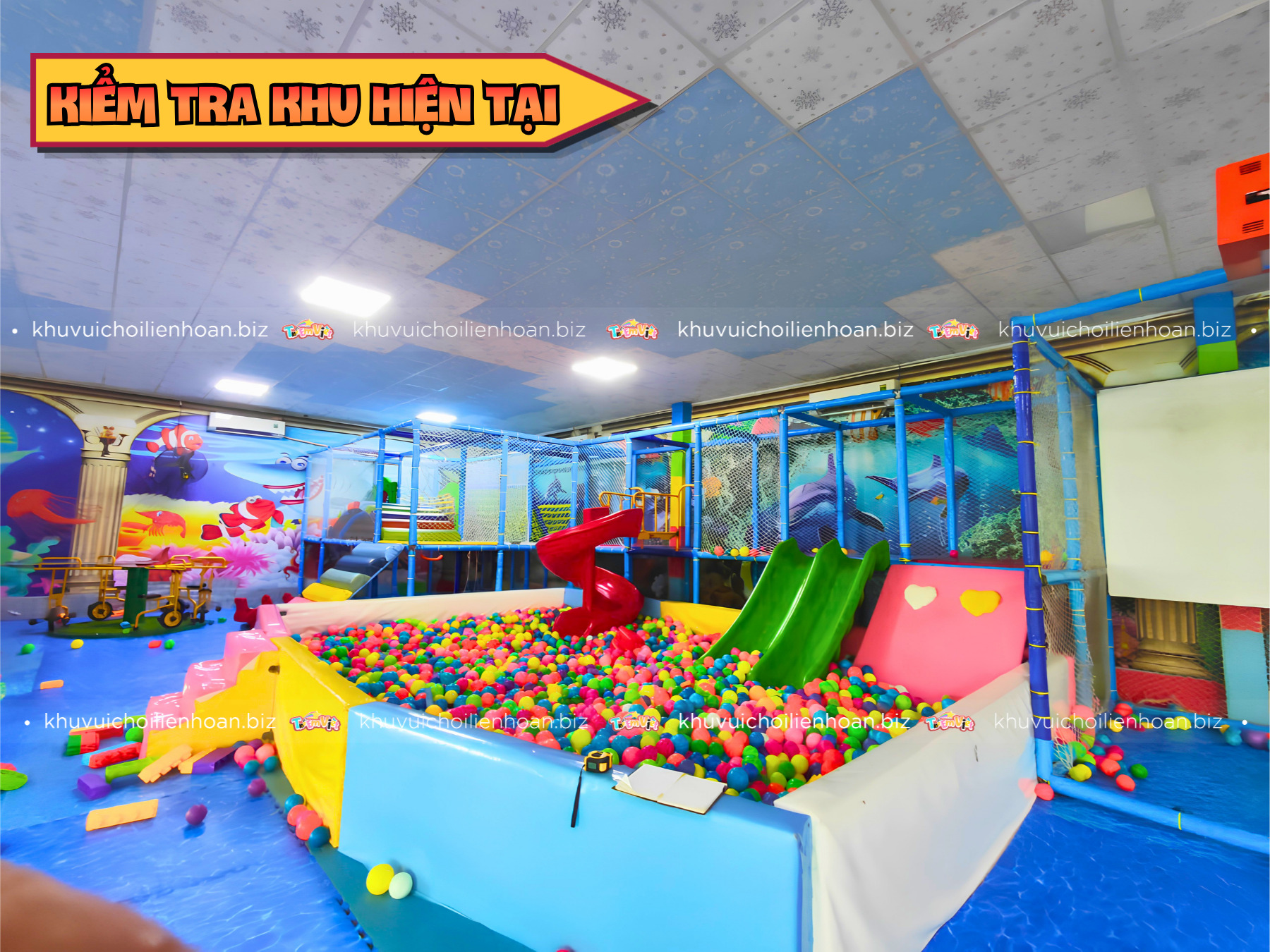 Kiểm tra lại khu vui chơi hiện tại trước khi quyết định nâng cấp khu vui chơi trẻ em