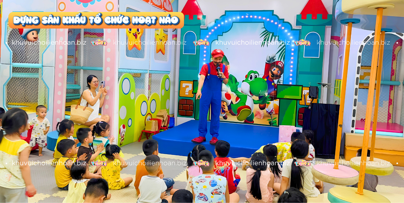 Xây dựng sân khấu hoạt náo để không lãng phí khoảng trống trong khu vui chơi
