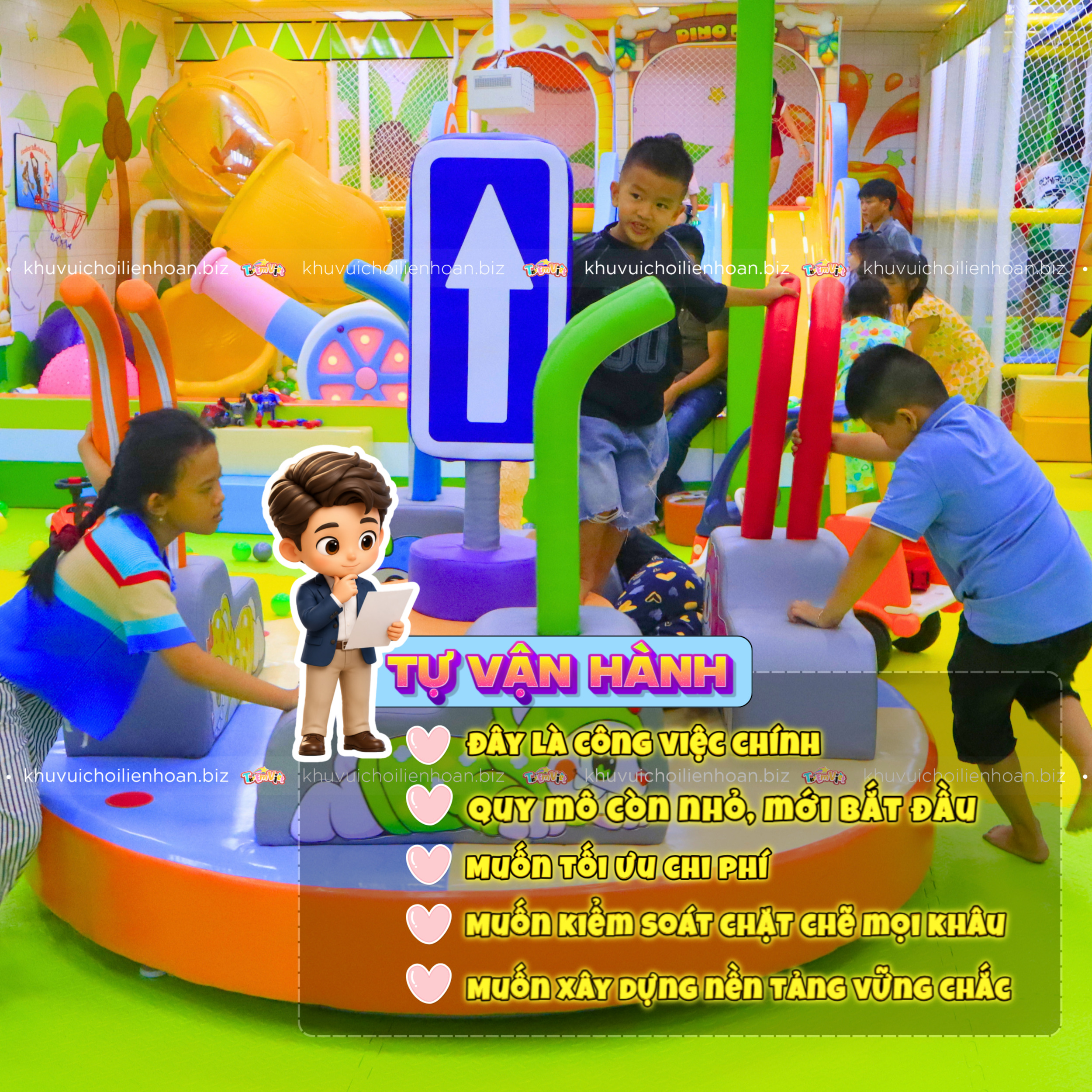 Khi nào nên tự vận hành khu vui chơi trẻ em