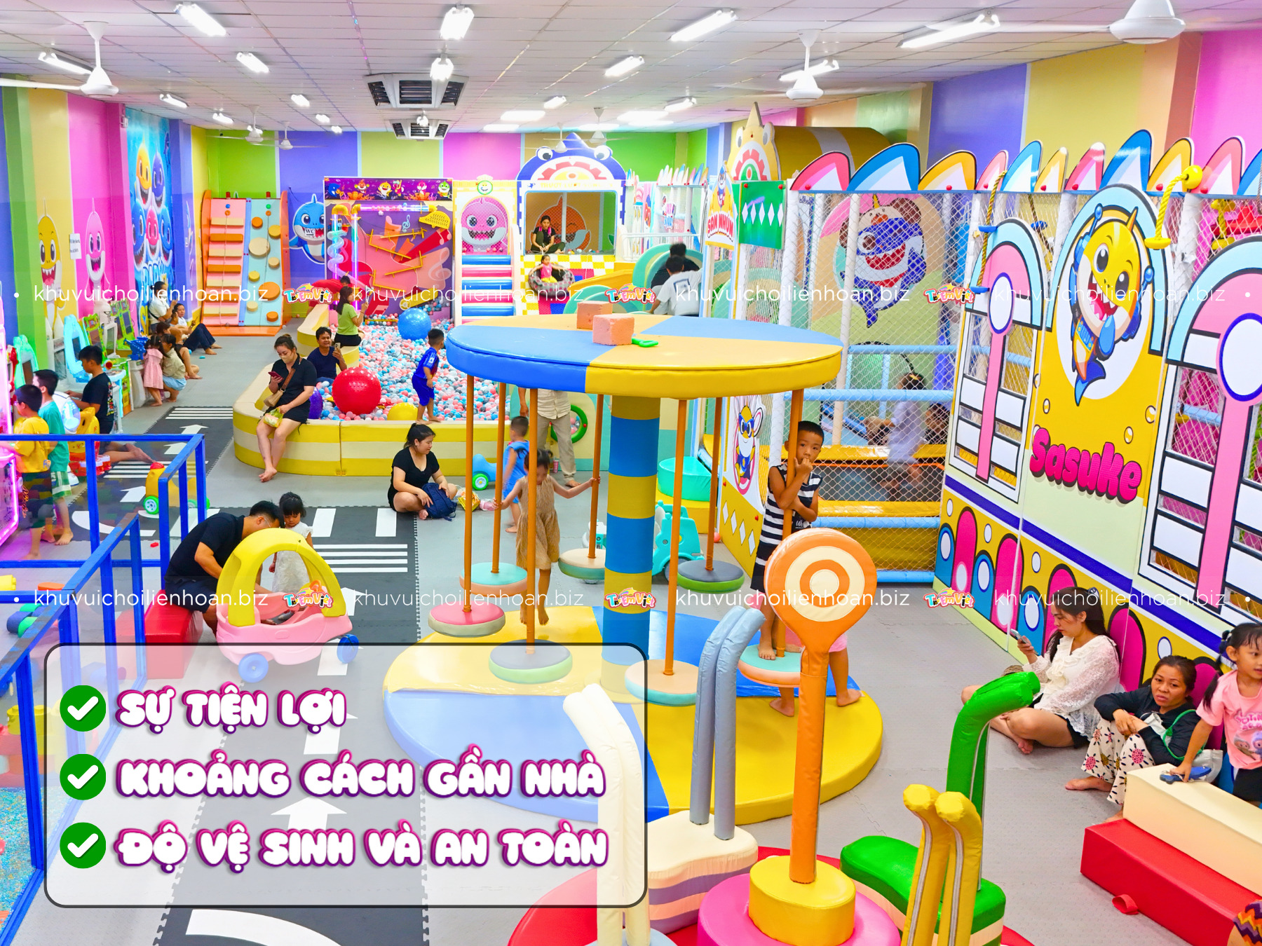 Những yếu tố phụ huynh lựa chọn khu vui chơi