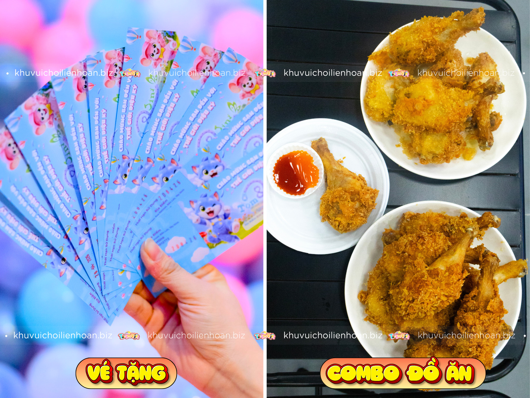 Các ưu đãi phụ đi kèm ưu đãi khách đoàn khu vui chơi