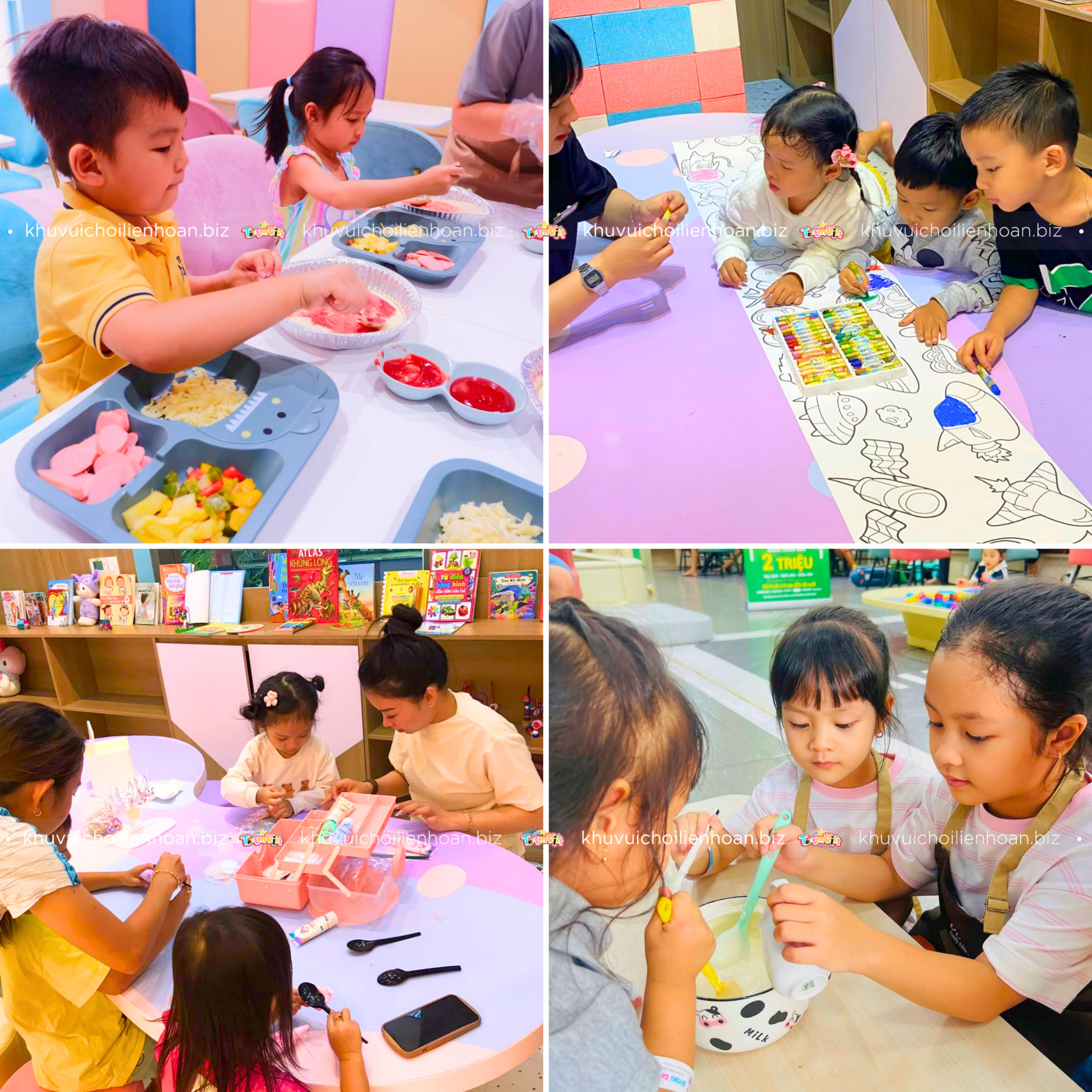 Nguồn thu khu vui chơi trẻ em từ workshop