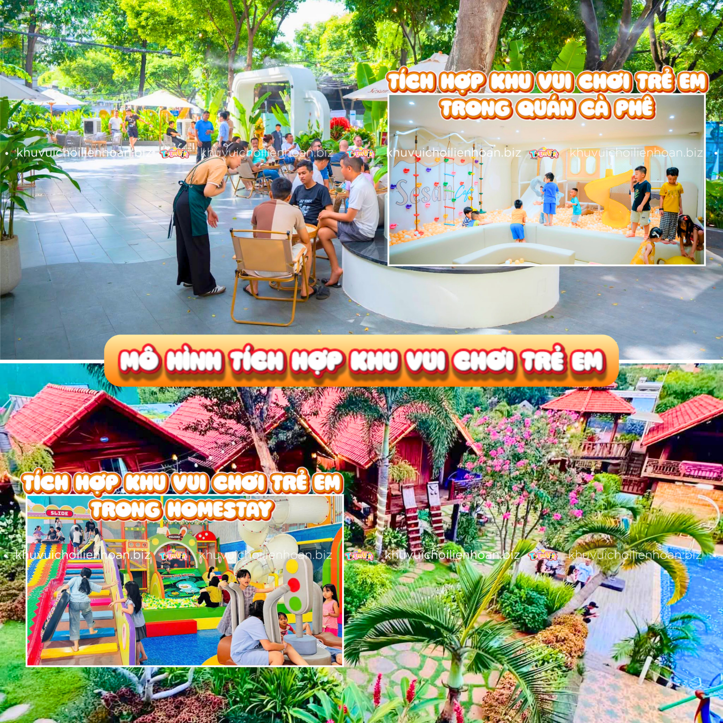 Tích hợp khu vui chơi trẻ em trong các mô hình dịch vụ kinh doanh