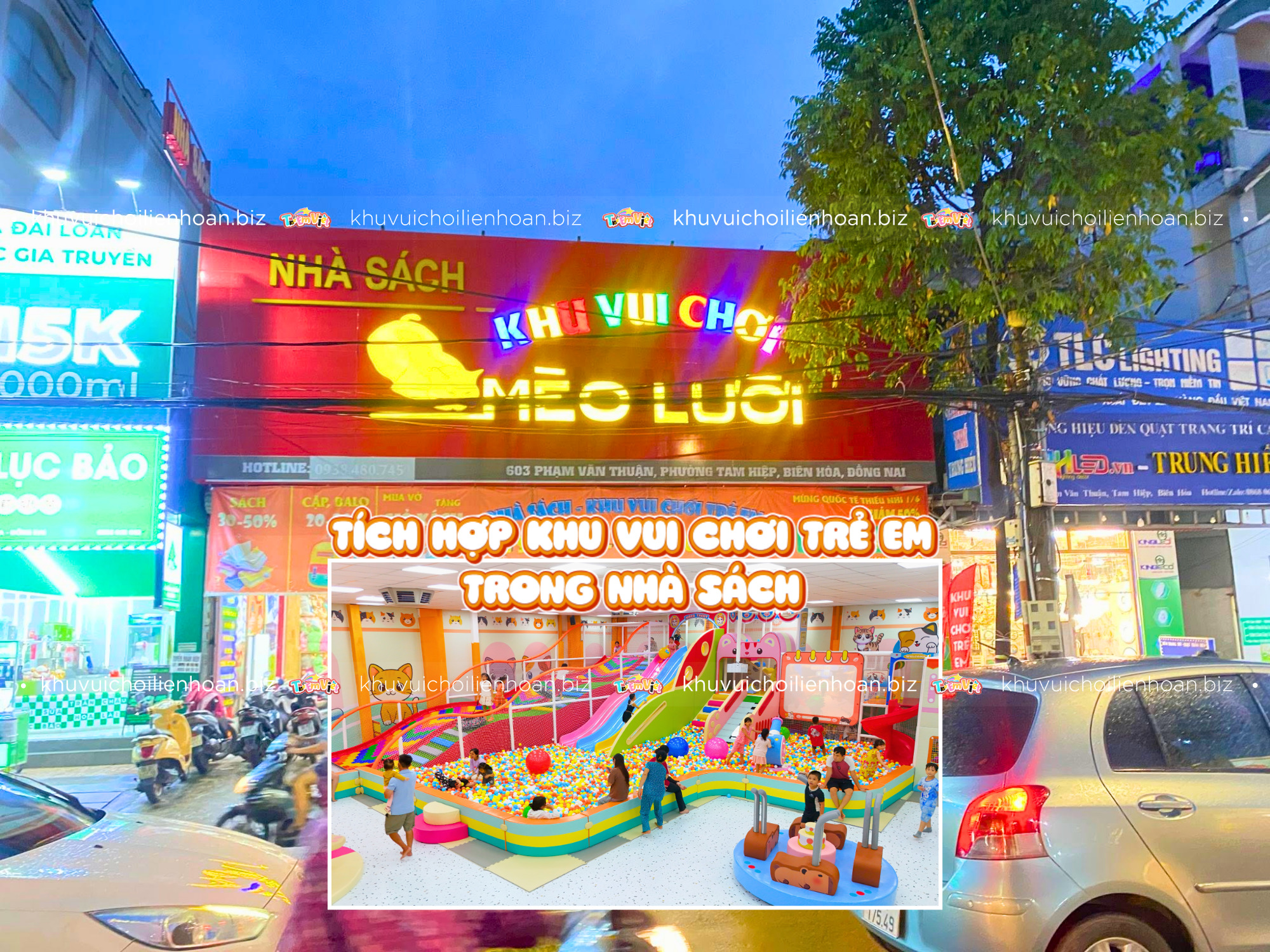 Tích hợp khu vui chơi trẻ em trong nhà sách