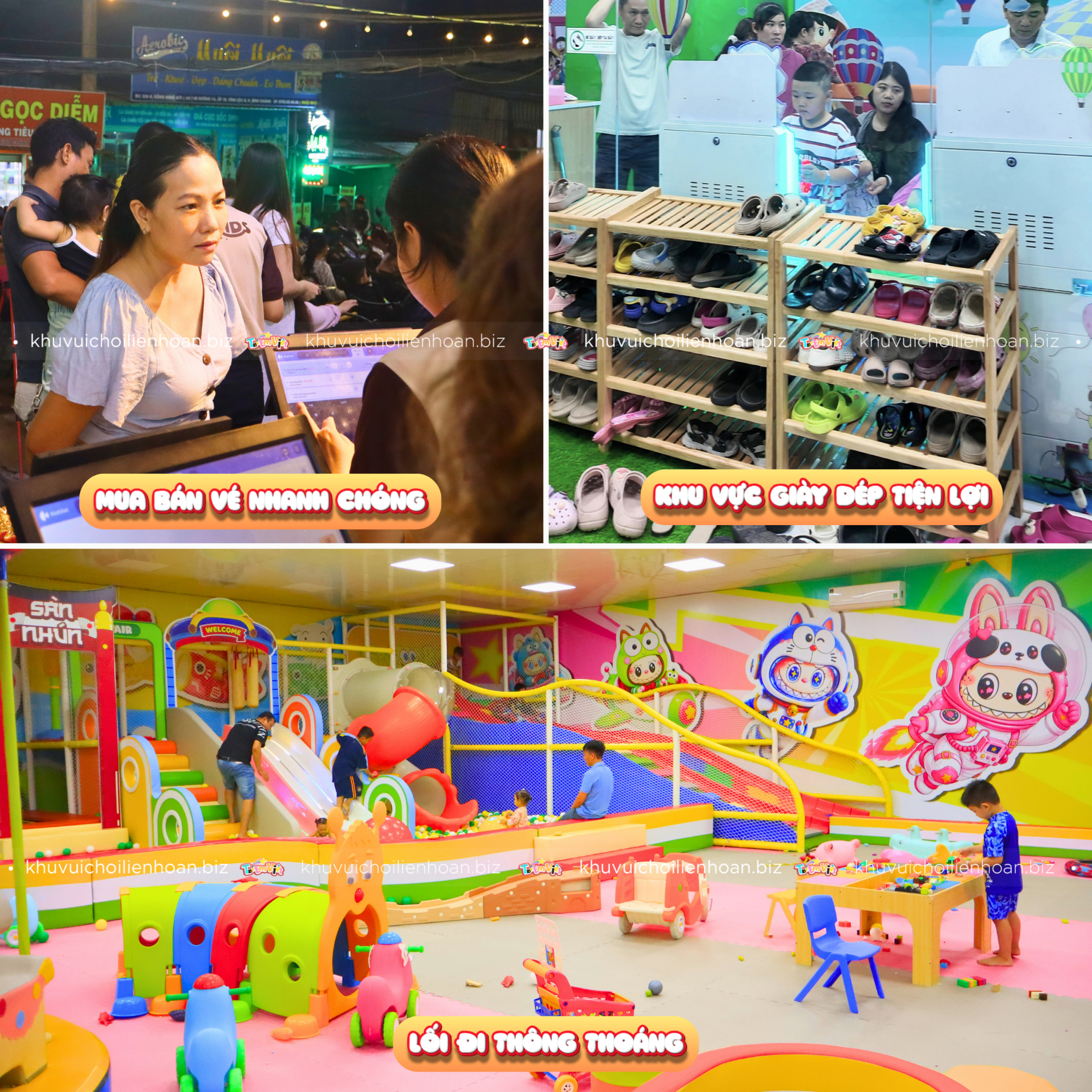 Sự thuận tiện tạo trải nghiệm phụ huynh tại khu vui chơi tốt